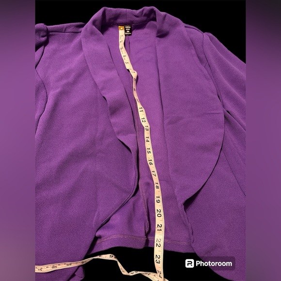 Plus Size Purple Blazer - Picture 6 of 7